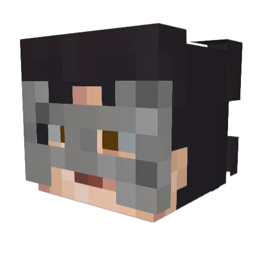 R0ckyVadim Minecraft avatar head, 3D render