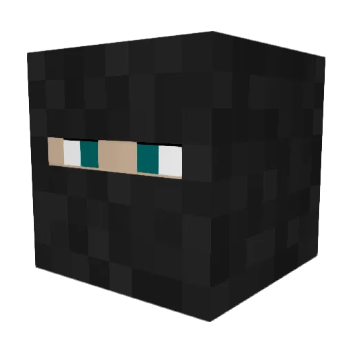 R0hero Minecraft avatar head, 3D render