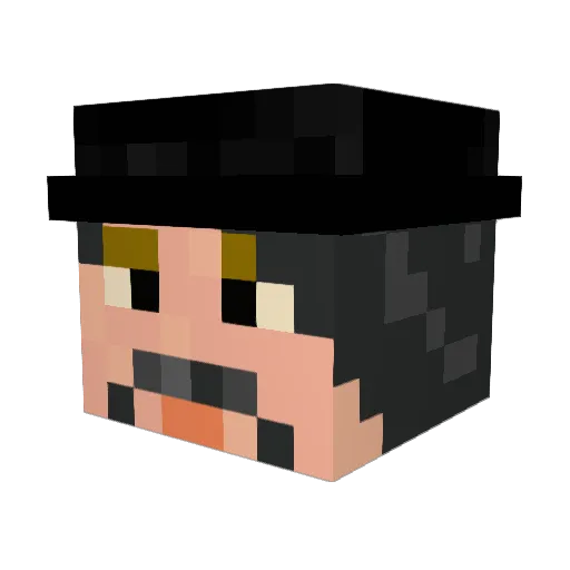 R0ner Minecraft avatar head, 3D render