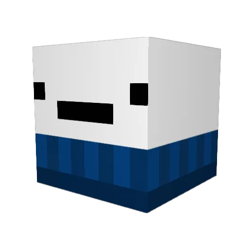 R0o0_ Minecraft avatar head, 3D render