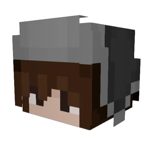 R0sar1a Minecraft avatar head, 3D render