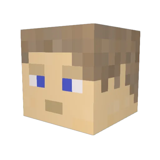 R0sedude Minecraft avatar head, 3D render