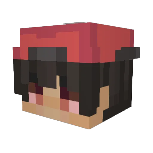 R0selivion Minecraft avatar head, 3D render