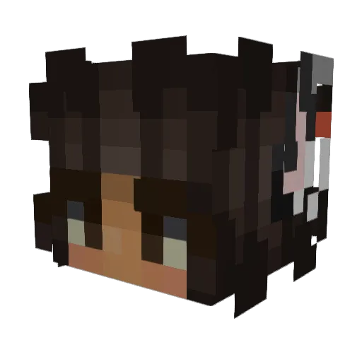 R0semary Minecraft avatar head, 3D render