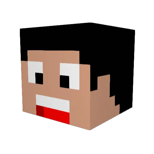 R0ss69 Minecraft avatar head, 3D render