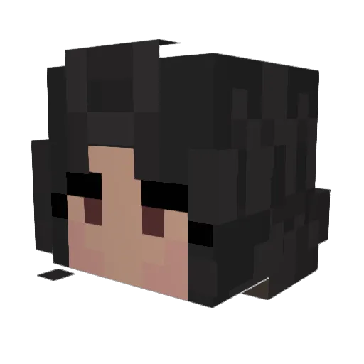 R0ven_ Minecraft avatar head, 3D render