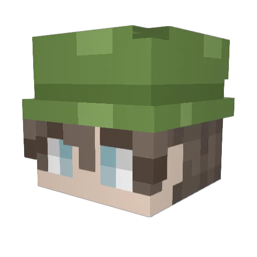 R0wena237 Minecraft avatar head, 3D render