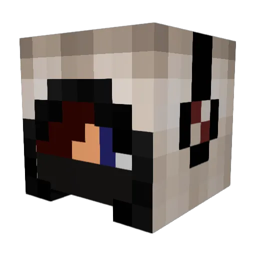 R0xen Minecraft avatar head, 3D render