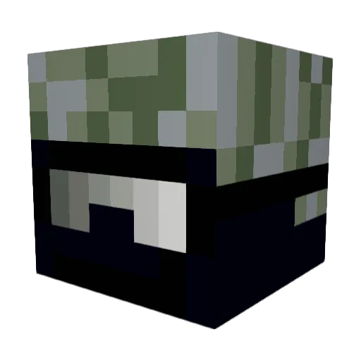 R11MAsK Minecraft avatar head, 3D render