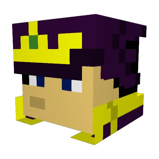 R13_Mystic Minecraft avatar head, 3D render