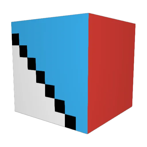 R1GHTCL1CK Minecraft avatar head, 3D render