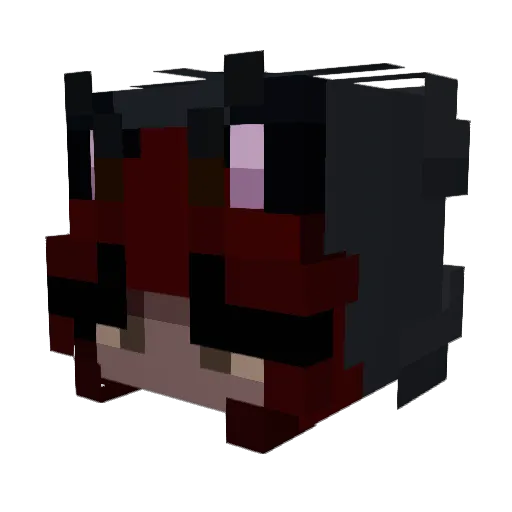 R1L_3Y Minecraft avatar head, 3D render