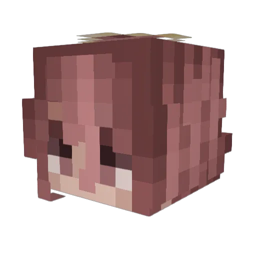 R1MS0M Minecraft avatar head, 3D render