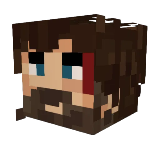 R1ckGrim3s Minecraft avatar head, 3D render