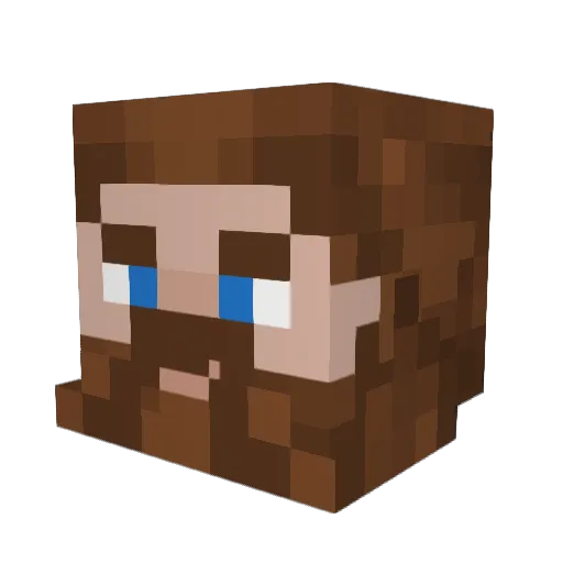 R1ckj4r Minecraft avatar head, 3D render