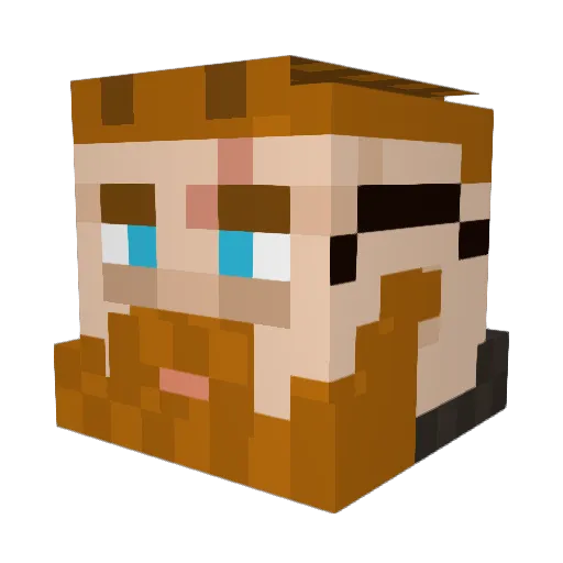 R1ddl3r_561 Minecraft avatar head, 3D render