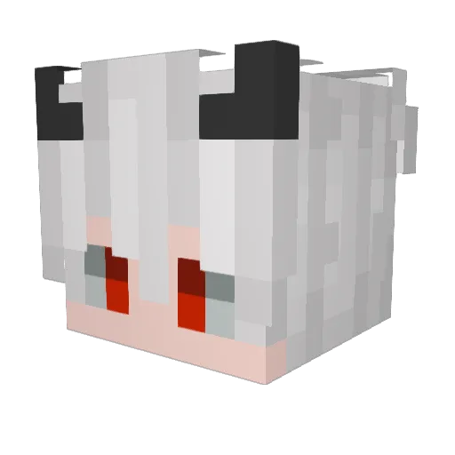 R1er Minecraft avatar head, 3D render