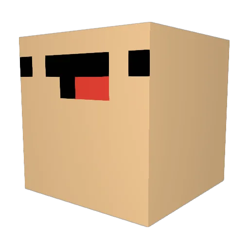 R1kudou Minecraft avatar head, 3D render