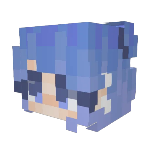 R1mat Minecraft avatar head, 3D render