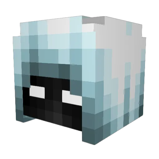 R1peD Minecraft avatar head, 3D render
