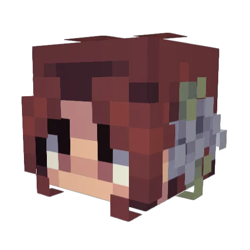 R1sky6k Minecraft avatar head, 3D render