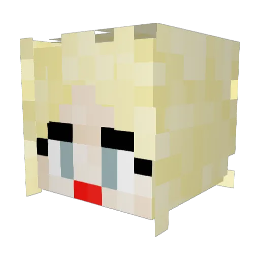 R1v3r37 Minecraft avatar head, 3D render