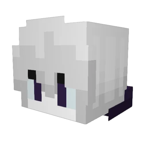 R1zy Minecraft avatar head, 3D render