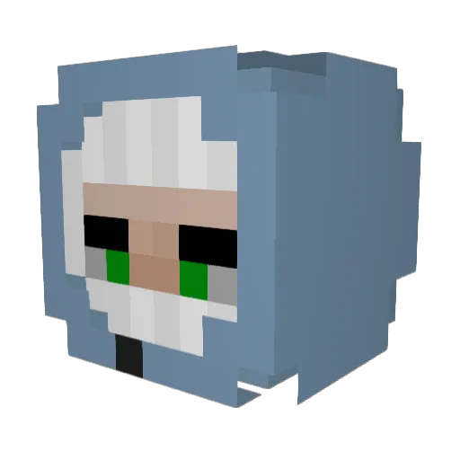 R260 Minecraft avatar head, 3D render