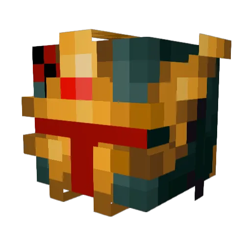 R2D2ALR Minecraft avatar head, 3D render
