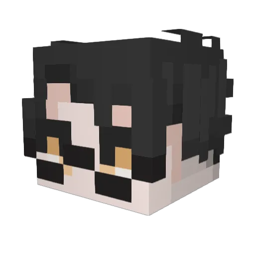 R2Kogane Minecraft avatar head, 3D render