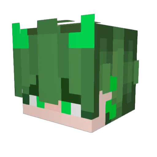 R2LU2 Minecraft avatar head, 3D render