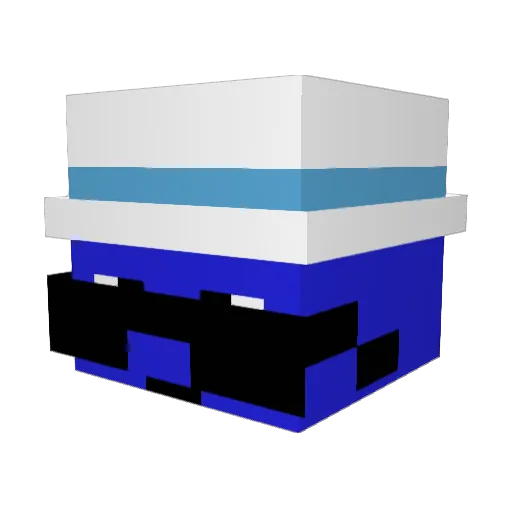 R2T__ Minecraft avatar head, 3D render