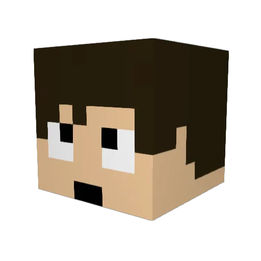 R2Y2 Minecraft avatar head, 3D render
