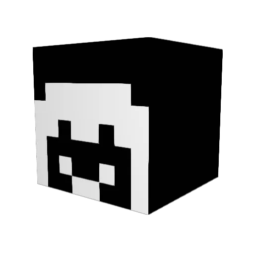 R2ZER0 Minecraft avatar head, 3D render