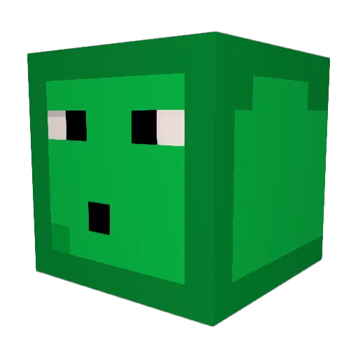 R2ten21 Minecraft avatar head, 3D render