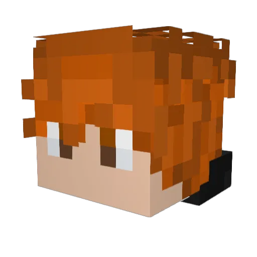 R32_Supremacy Minecraft avatar head, 3D render