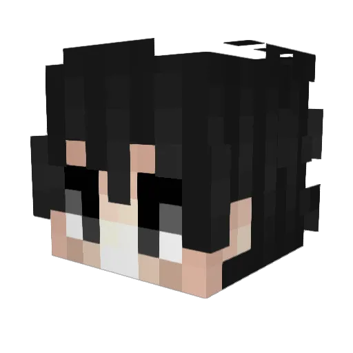 R33KT Minecraft avatar head, 3D render