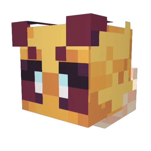 R34per1403 Minecraft avatar head, 3D render