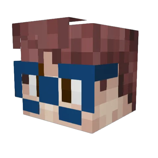 R3ALnotJay Minecraft avatar head, 3D render
