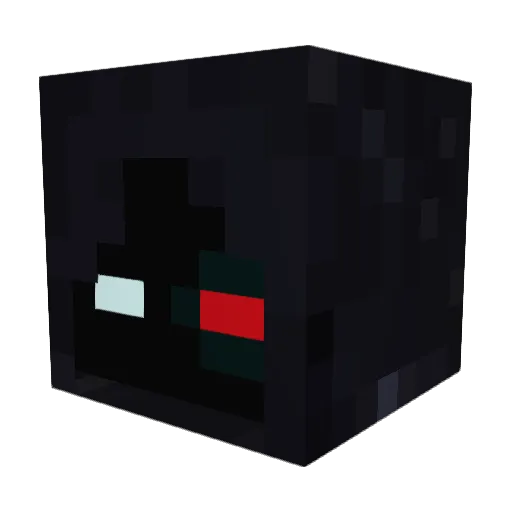 R3AP3R_2997 Minecraft avatar head, 3D render