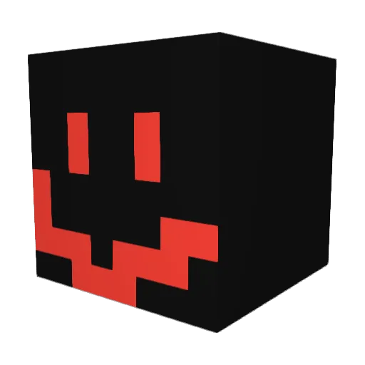 R3B3125 Minecraft avatar head, 3D render