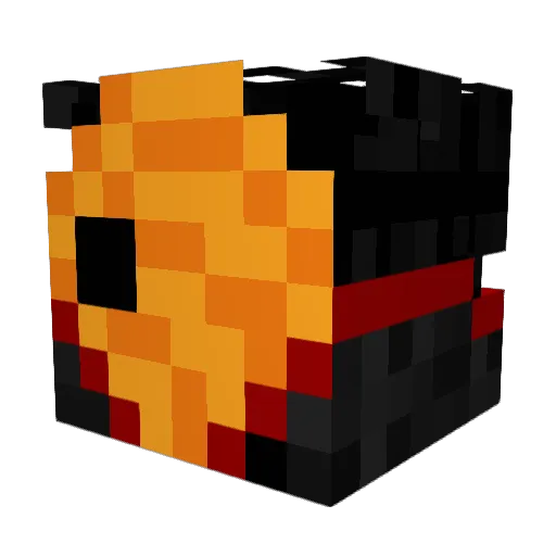R3DACTED88 Minecraft avatar head, 3D render