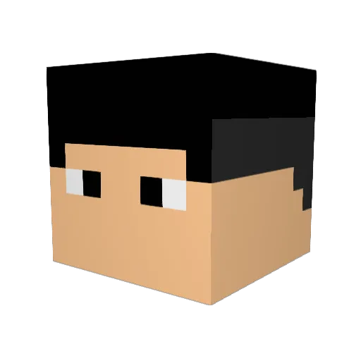 R3DBULL1 Minecraft avatar head, 3D render