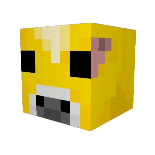 R3DF3RN Minecraft avatar head, 3D render