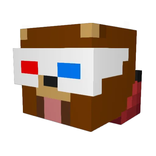 R3DNIL Minecraft avatar head, 3D render