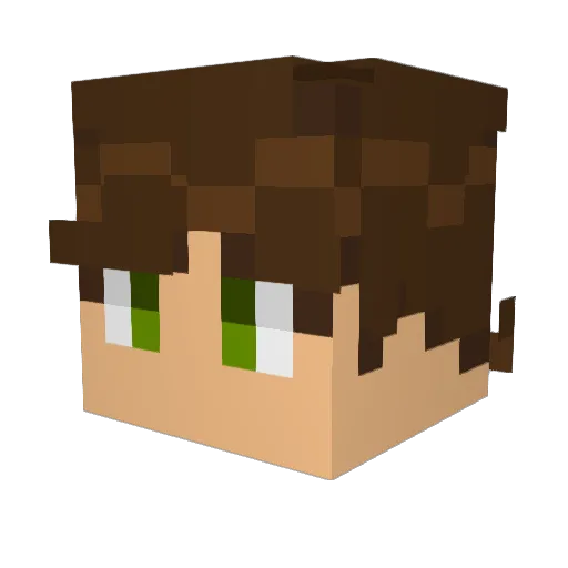 R3DRISING Minecraft avatar head, 3D render