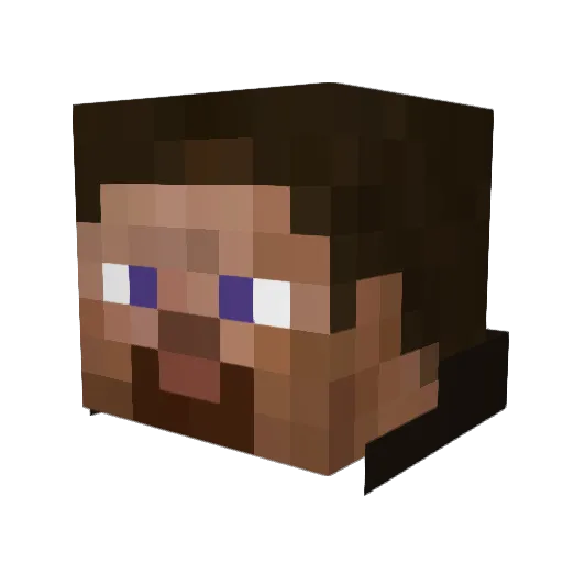 R3D_CL0UD Minecraft avatar head, 3D render