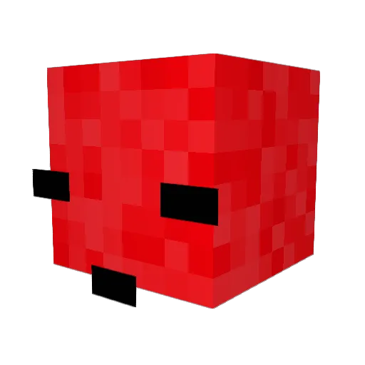R3D_END Minecraft avatar head, 3D render