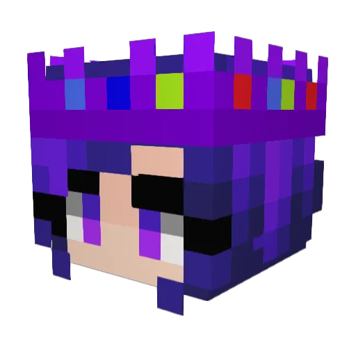 R3D_J0K3R Minecraft avatar head, 3D render