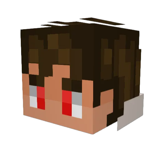R3D_Storm Minecraft avatar head, 3D render